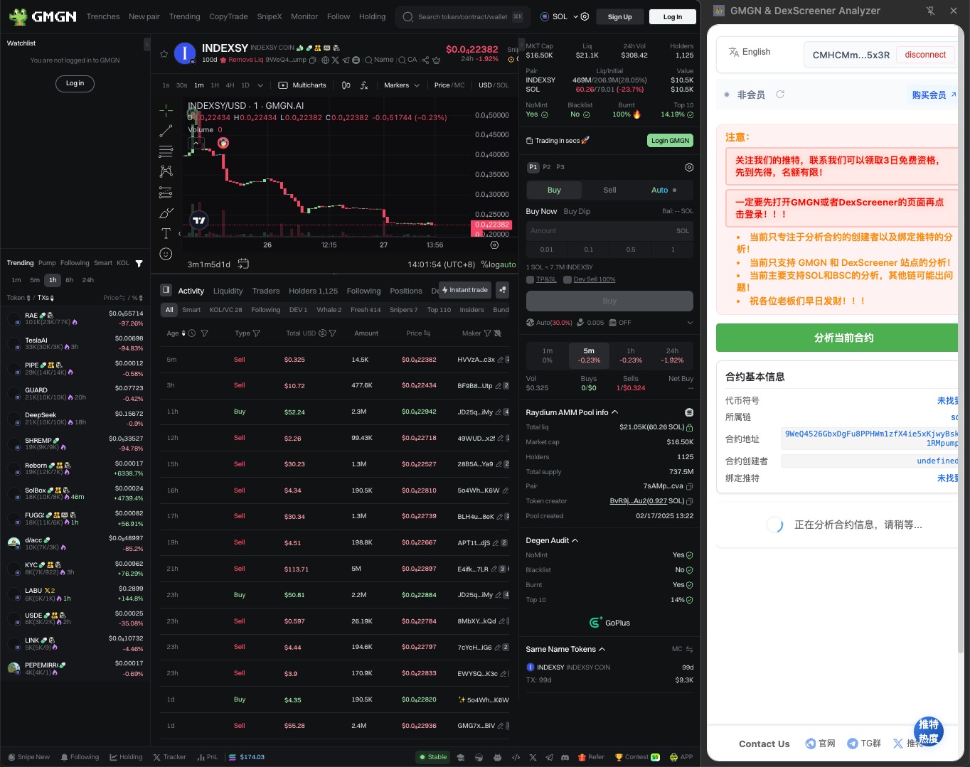 链上数据分析 chrome 插件